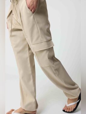 ALMINA Concept Light Beige High-Waist Trousers
